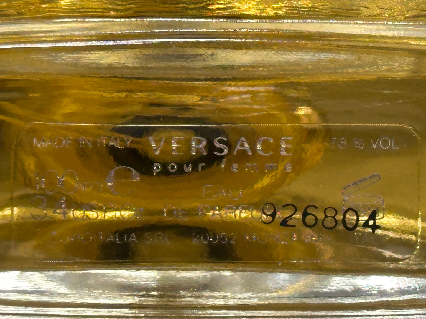 VERSACE POUR FEMME EAU DE PARFUM 100ML