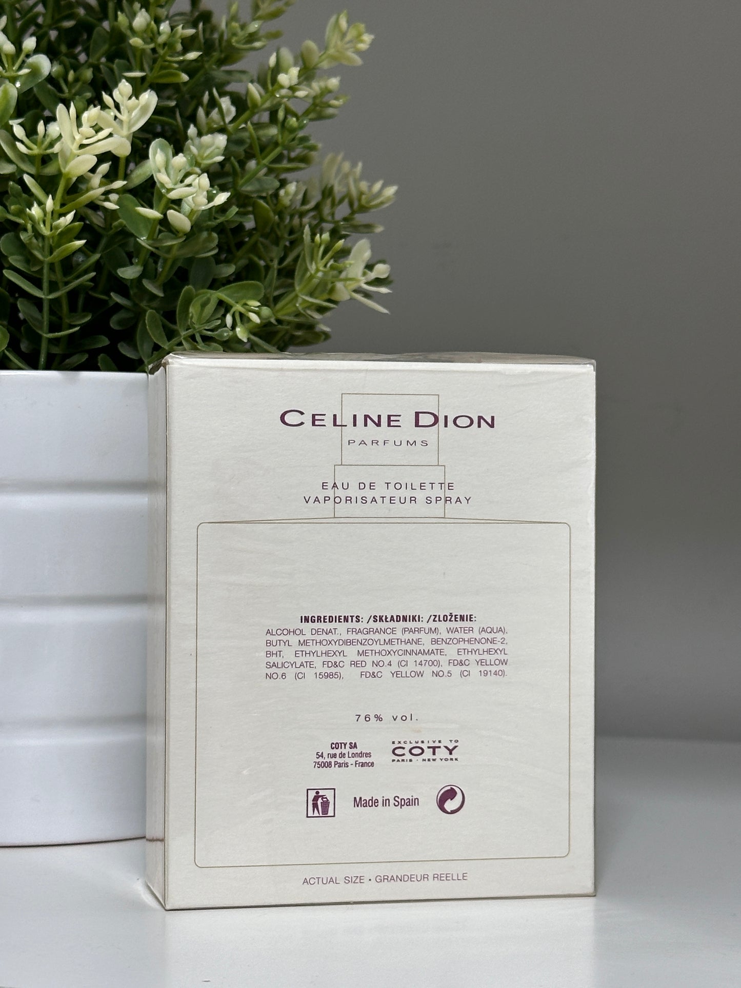 CELINE DION PARFUMS EAU DE TOILETTE FOR WOMAN 100ML