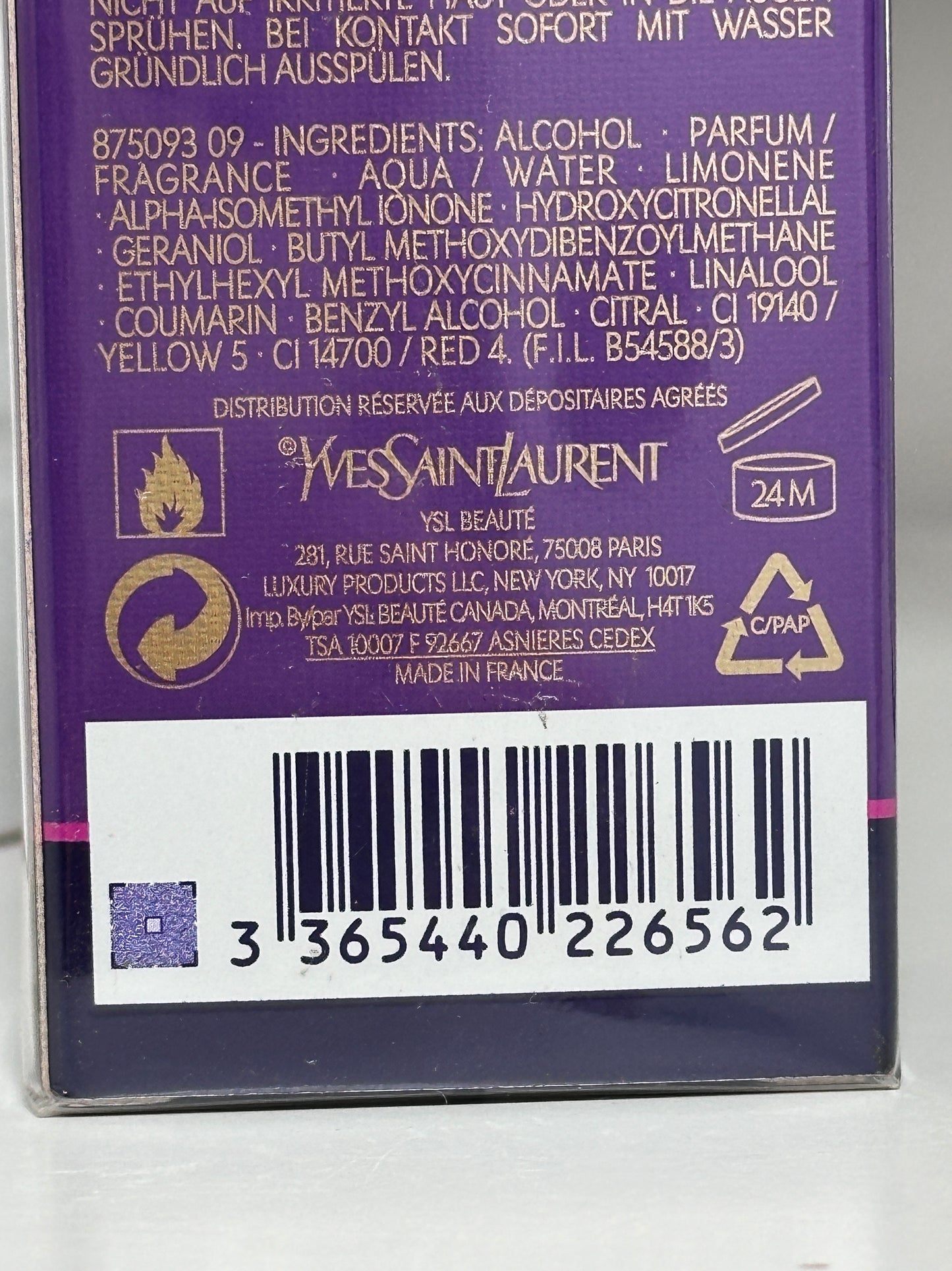 MANIFESTO YVES SAINT LAURENT EAU DEW PARFUM 30ML