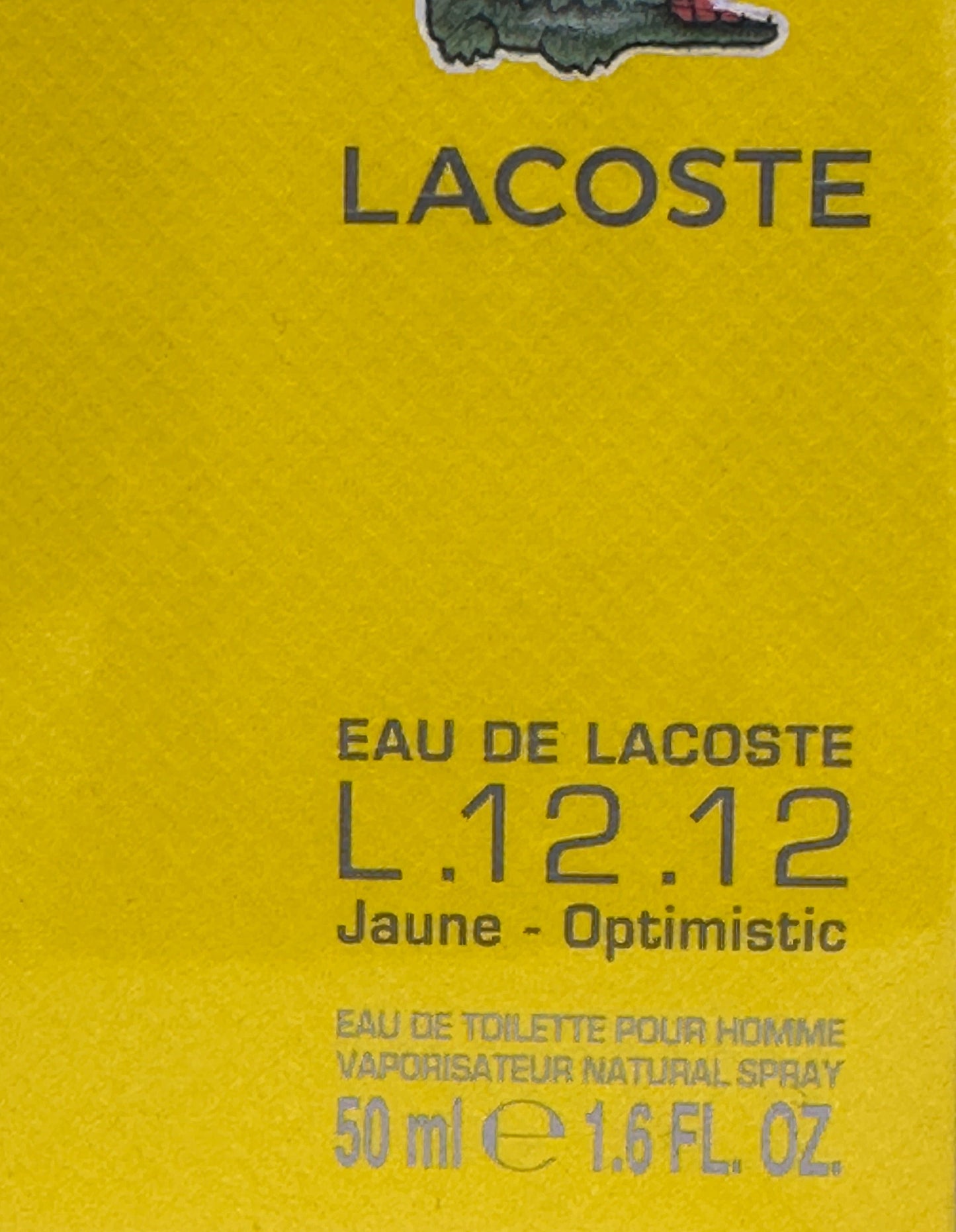 LACOSTE EAU DE LACOSTE L. 12.12 JEUNE OPTIMISTIC 50ML