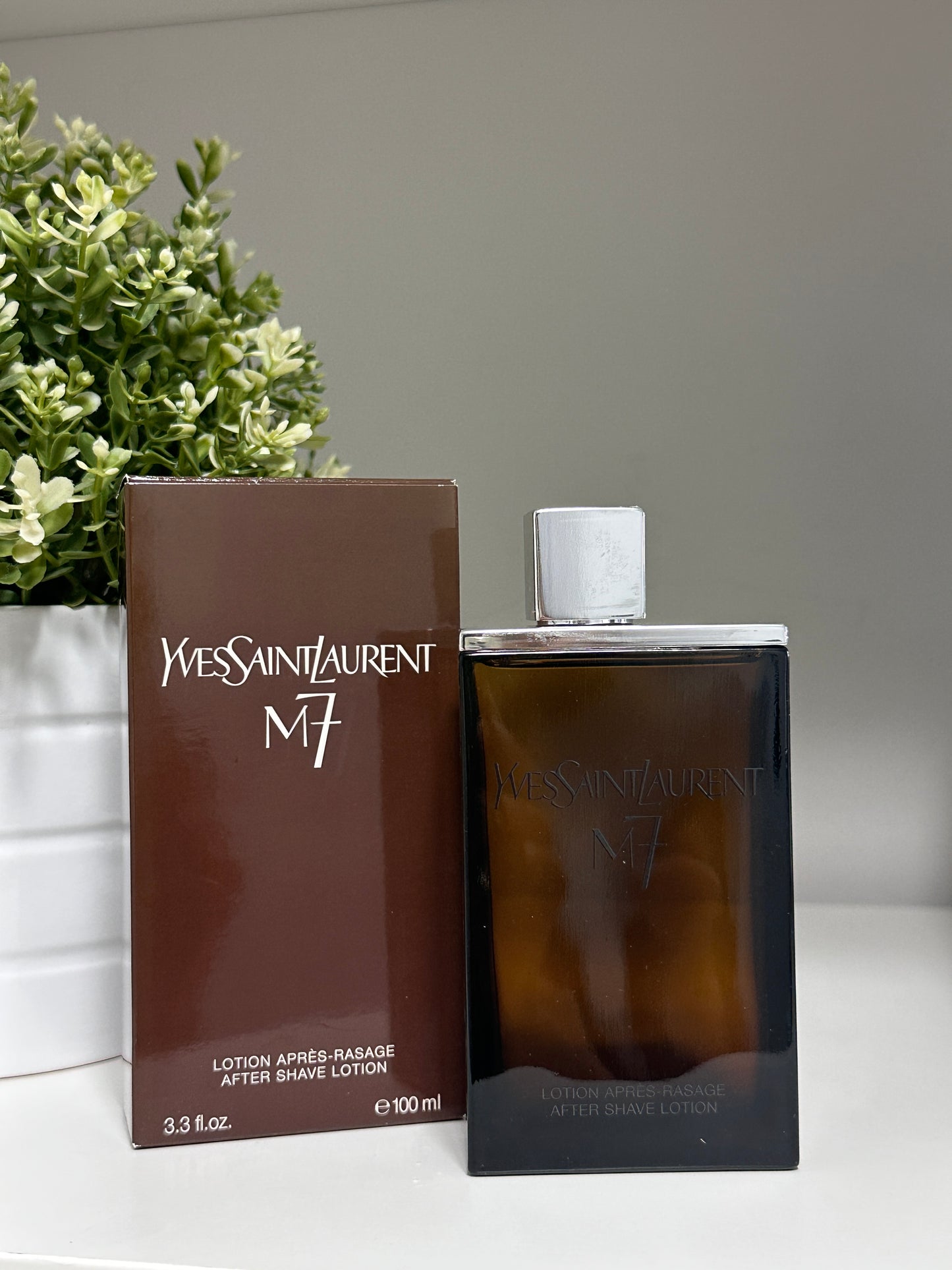 M7 YVES SAINT LAURENT AFTERSHAVE LOTION 100ML SPLASH