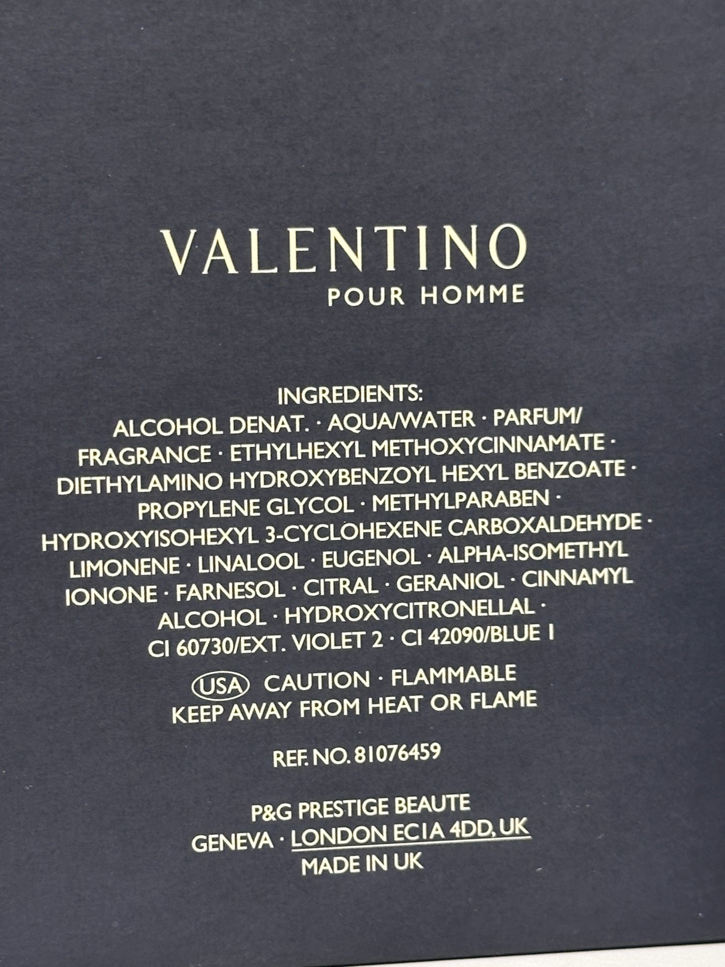 V VALENTINO POUR HOMME EAU DE TOILETTE 100ML SPRAY