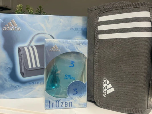 ADIDAS 3 FROZEN EAU DE TOILETTE 50ML + WALLET TOILETRY
