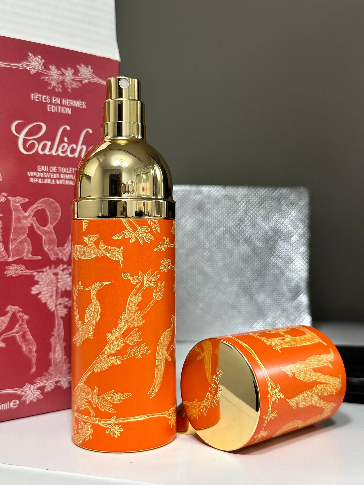 CALECHE HERMES FETES EN HERMES EDITION EAU DE TOILETTE REFILLABLE 45ML