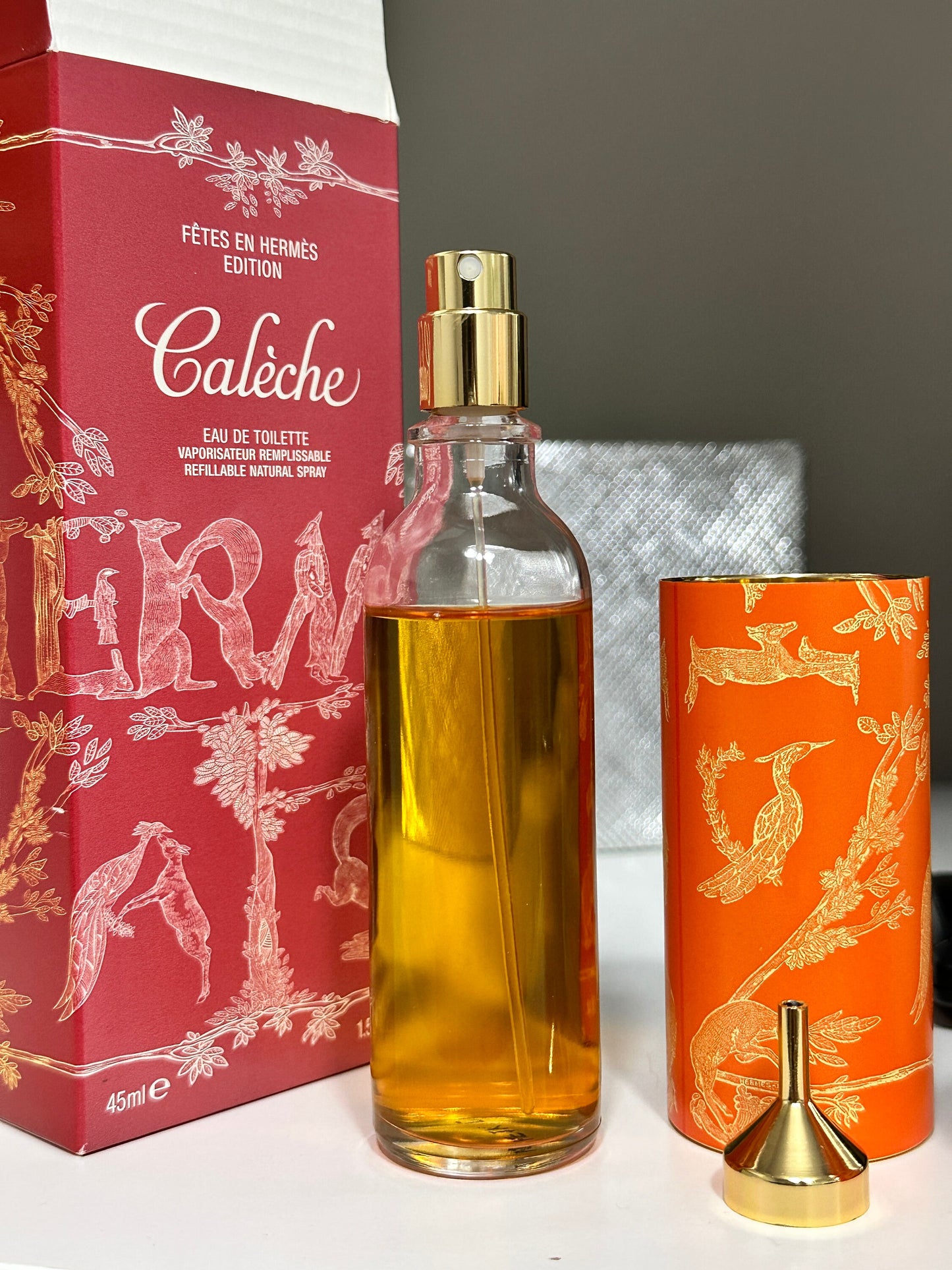 CALECHE HERMES FETES EN HERMES EDITION EAU DE TOILETTE REFILLABLE 45ML