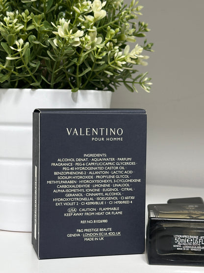 V VALENTINO POUR HOMME AFTER SHAVE LOTION 50ML