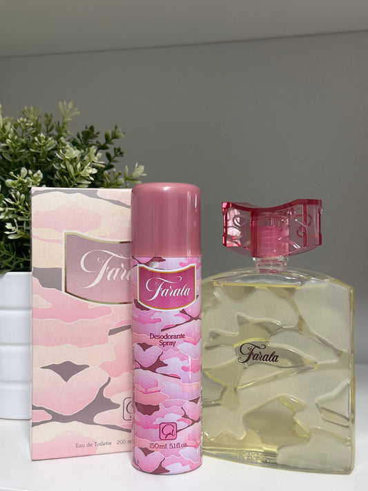 FARALA EAU DE TOILETTE FOR WOMAN 200ML + DESODORANTE SPRAY