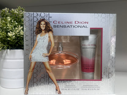 SENSATIONAL CELINE DION EAU DE TOILETTE 50ML + SHIMMERING BODY LOTION 75ML