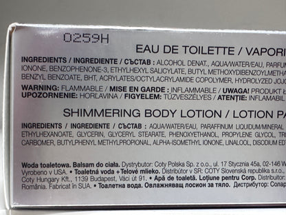 SENSATIONAL CELINE DION EAU DE TOILETTE 50ML + SHIMMERING BODY LOTION 75ML