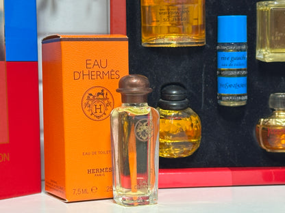 LOTE DE MINIATURAS YVES SAINT LAURENT MONCHALANCE Y HERMES