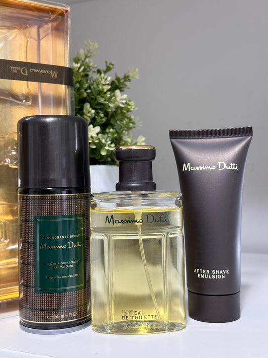 MASSIMO DUTTI EAU DE TOILETTE + DEODORANT + AFTER SHAVE MYRURGIA