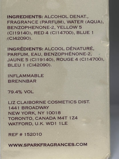 SPARK EAU DE PARFUM LIZ CLAIBORNE 50ML SPRAY