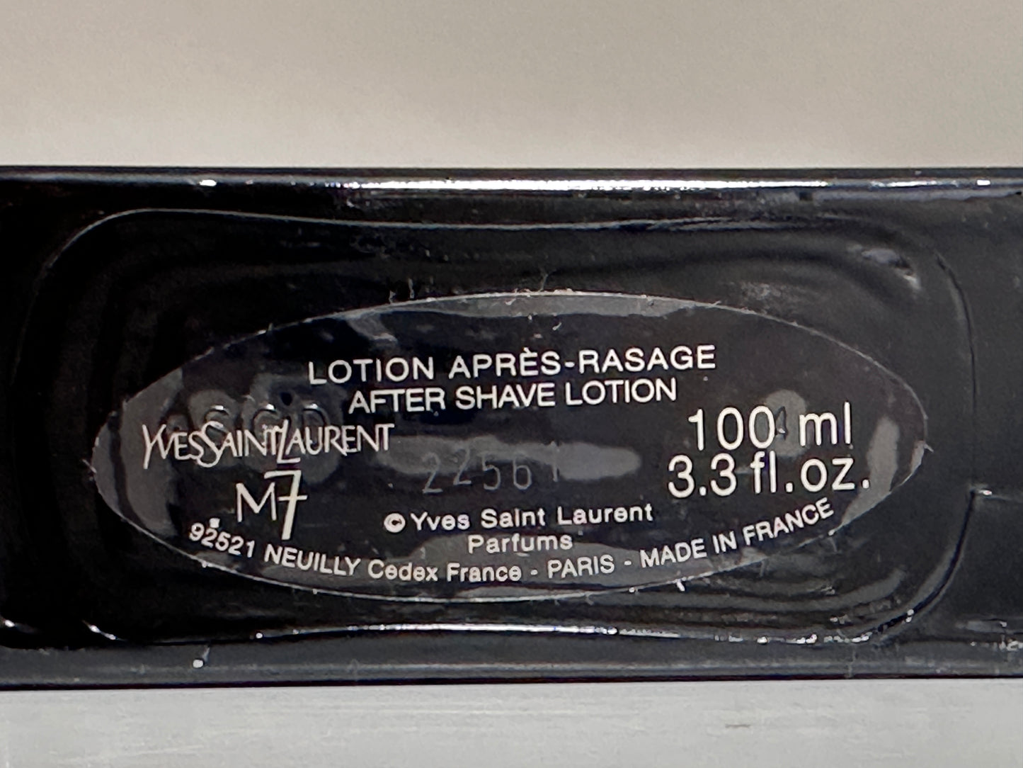 M7 YVES SAINT LAURENT AFTERSHAVE LOTION 100ML SPLASH