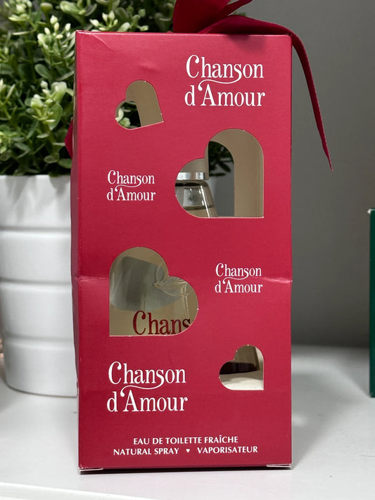 CHANSON D AMOUR COTY Eau de toilette new in box new in box 100ml spray unused. Without using.