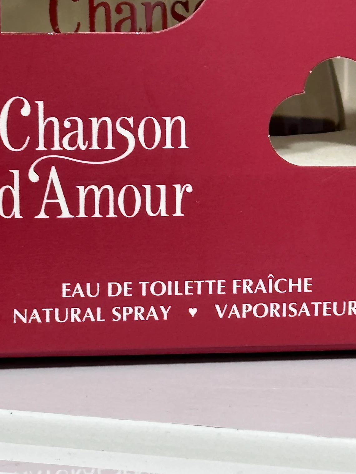 CHANSON D AMOUR COTY Eau de toilette new in box new in box 100ml spray unused. Without using.