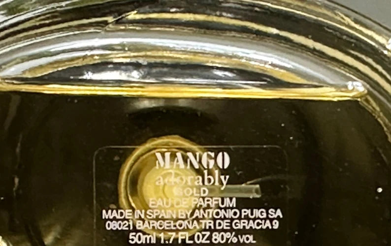 MANGO ADORABLY GOLD EAU DE PARFUM 50ML SPRAY