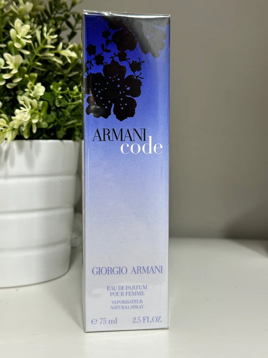 ARMANI CODE GIORGIO Armani Eau de Parfum pour Femme 75 ml Spray neu versiegelt